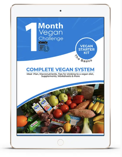 1 Month Vegan Challenge – Complete Vegan System op tablet